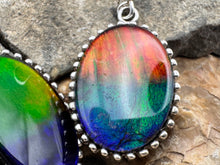 Load image into Gallery viewer, ammolite mathcing earing set