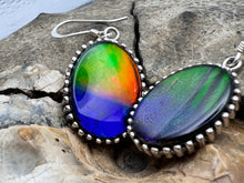 Load image into Gallery viewer, ammolite mathcing earing set