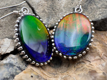 Load image into Gallery viewer, ammolite mathcing earing set