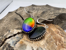 Load image into Gallery viewer, ammolite mathcing earing set