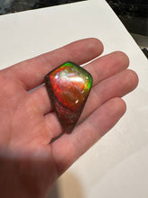 Load image into Gallery viewer, Beautiful hand-polished two sided Ammolite with a unique and vibrant appearance