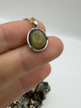 Load and play video in Gallery viewer, Silver ammolite pendant