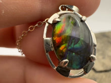 Load and play video in Gallery viewer, ammolite pendant