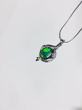 Load image into Gallery viewer, Ammolite pendant sterling silver setting