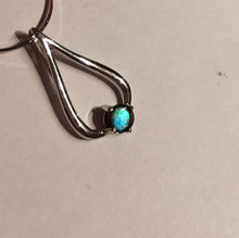 Load image into Gallery viewer, Ammolite pendant Sterling Silver