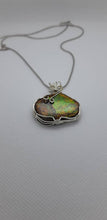 Load image into Gallery viewer, Ammolite pendant Sterling Silver wire wrap 095