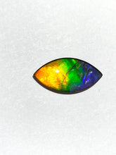 Load image into Gallery viewer, AAA+ very intense bright Rainbow Ammolite gemstone 10x20