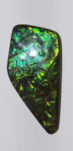 Load image into Gallery viewer, hand polished no resin Incredible green ammolite gemstone with interesting patterns 58x30mm collectors