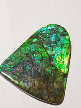 Load image into Gallery viewer, Rare purple/green dragonskin free form ammolite gemstone 58x53mm 5K