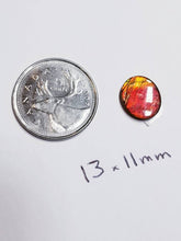 Load image into Gallery viewer, Ammolite calibrated triplet 13x11mm cabochon 1pc