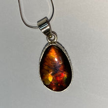 Load image into Gallery viewer, Ammolite pendant Sterling Silver