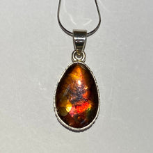 Load image into Gallery viewer, Ammolite pendant Sterling Silver