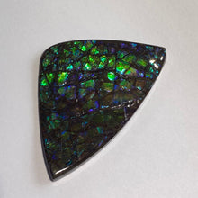 Load image into Gallery viewer, Beautiful purple/green dragonskin free form ammolite gemstone 64x41 mm