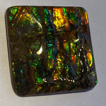 Load image into Gallery viewer, Beautiful bright golden multicoloured ammolite 40x38 mm
