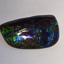 Load image into Gallery viewer, Beautiful Blue/purple/aqua/green ammolite 60x36 mm