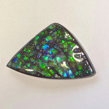 Load image into Gallery viewer, Beautiful purple/green dragonskin free form ammolite gemstone 64x41 mm