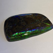 Load image into Gallery viewer, Beautiful Blue/purple/aqua/green ammolite 60x36 mm