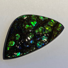 Load image into Gallery viewer, Beautiful green /blue/aqua specks of gold dragon skin ammolite