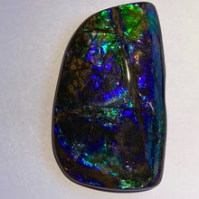 Load image into Gallery viewer, Beautiful Blue/purple/aqua/green ammolite 60x36 mm