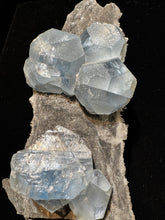 Load image into Gallery viewer, Blue Fluorite on Smokey Quartz
