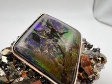 Load image into Gallery viewer, polished ammolite pendant
