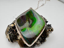 Load image into Gallery viewer, polished ammolite pendant
