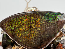 Load image into Gallery viewer, large ammolite pendant
