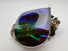 Load image into Gallery viewer, polished ammolite pendant

