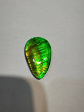 Load image into Gallery viewer, Beautiful hand-polished Ammolite with vibrant yellows and greens
