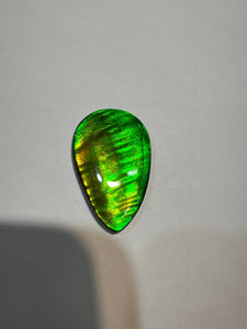 Beautiful hand-polished Ammolite with vibrant yellows and greens