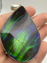 Load and play video in Gallery viewer, polished ammolite pendant
