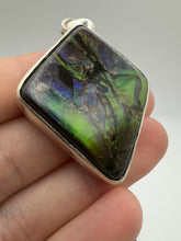 Load and play video in Gallery viewer, polished ammolite pendant

