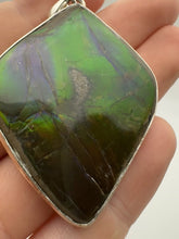 Load and play video in Gallery viewer, polished ammolite pendant
