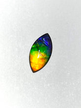 Load image into Gallery viewer, AAA+ very intense bright Rainbow Ammolite gemstone 10x20
