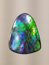 Load image into Gallery viewer, Very Large Collector piece purple/blue/green ammolite Gemstone  100x76mm 6O - thickness 5mm
