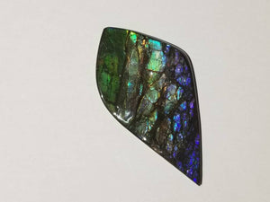 Beautiful dragonskin free form ammolite gemstone 80x45mm 5N