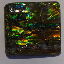 Load image into Gallery viewer, Beautiful bright golden multicoloured ammolite 40x38 mm
