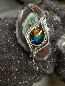 Ammolite Pendant Beautiful sparkly elegant and unique, absolutely stunning!